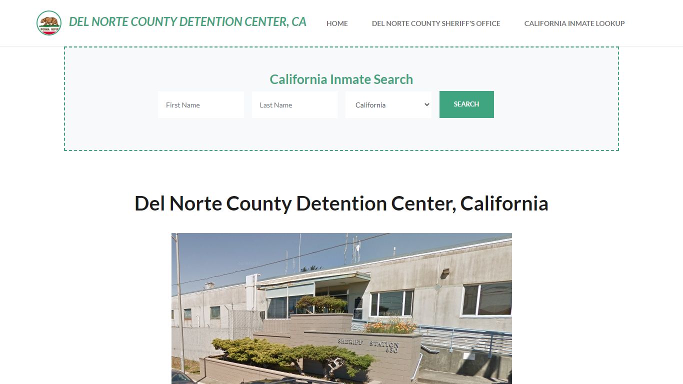 Del Norte County Detention Center, CA Inmate Roster, Offender Search